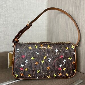 Michael Kors Brown Jet Set Pouchette